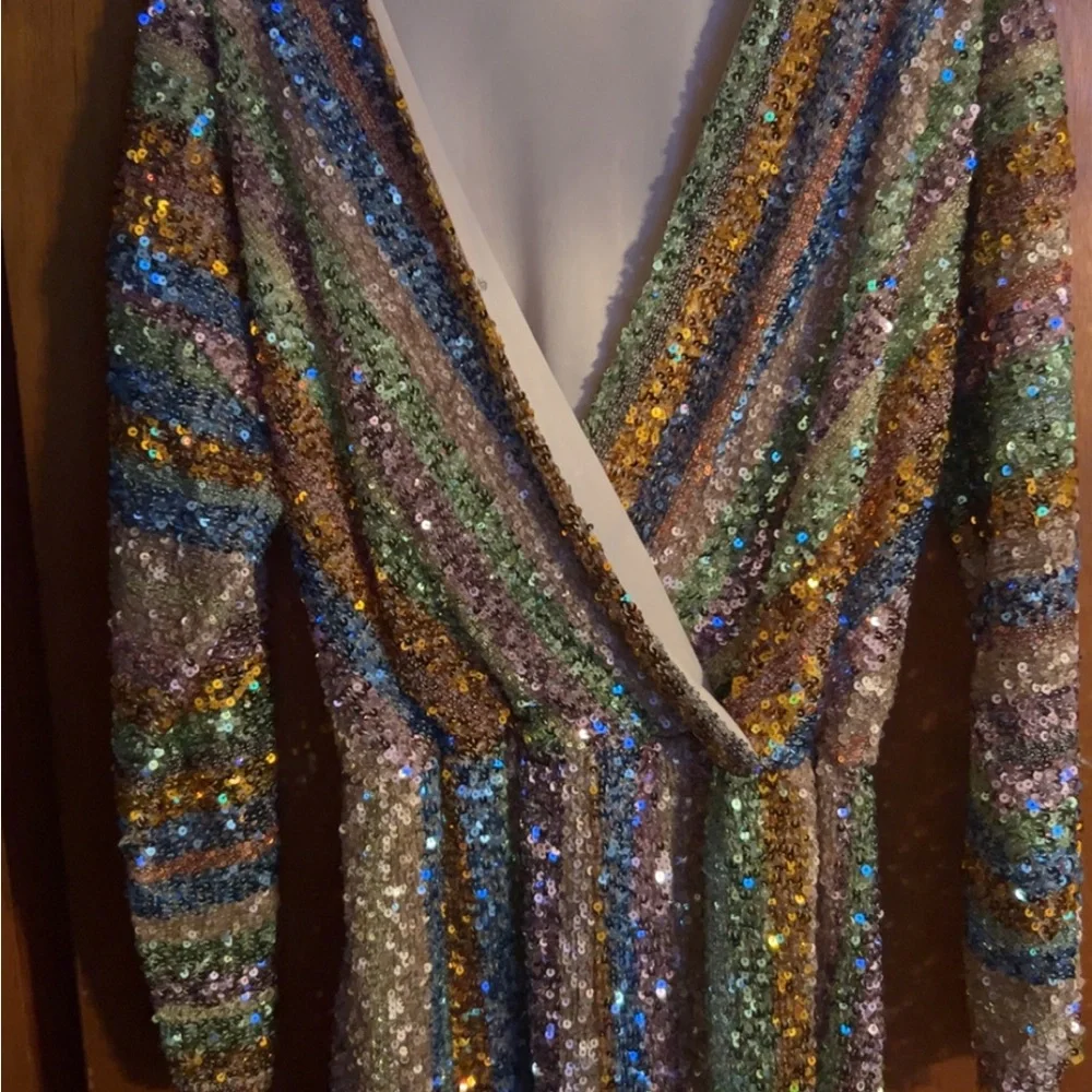 AKIRA Multicolor Sequin Romper - Picture 3 of 4